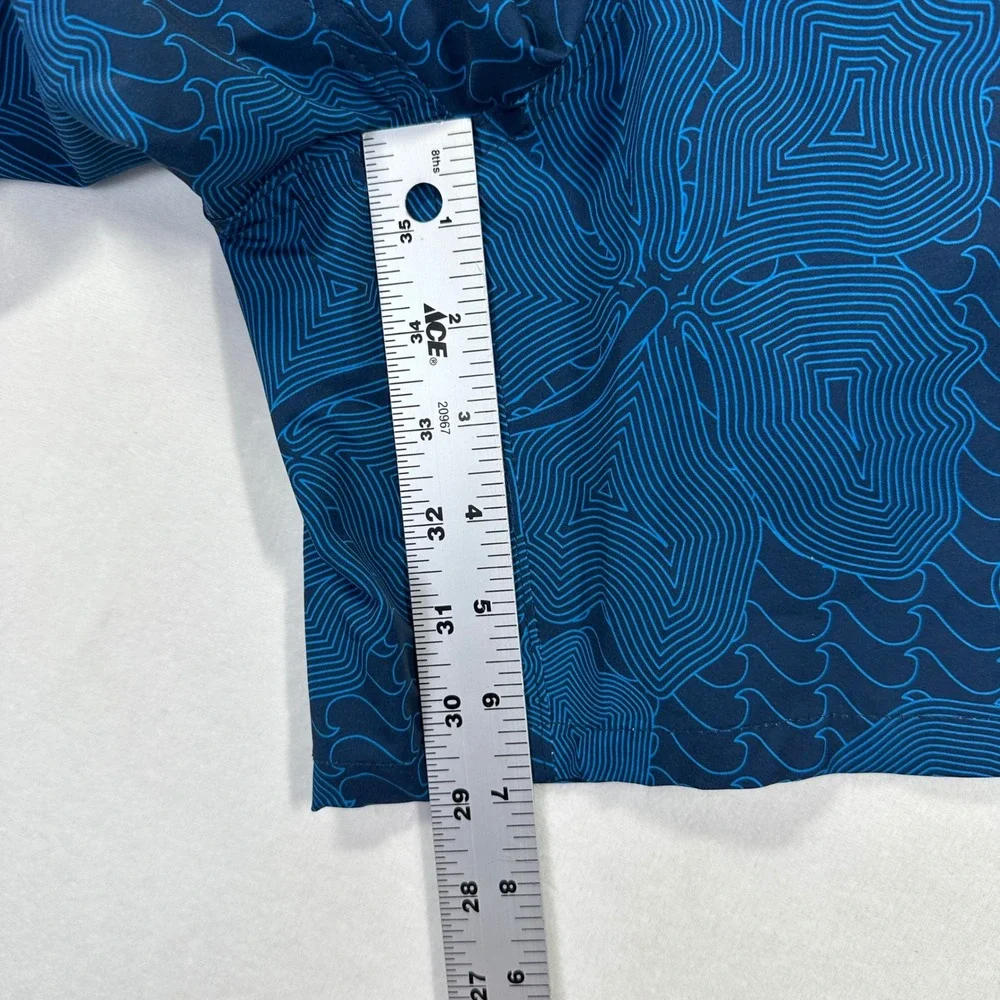 New George Swim Trunks 3XL‎ Blue Floral Tropical Hibiscus Board Shorts Surf